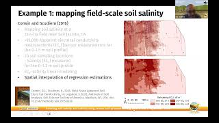 Assessing soil salinity and sodicity using remote and proximal sensing data handson training [upl. by Oryaj]