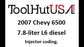 Chevy 6500 Series 78 L6 diesel injector programming [upl. by Poliard621]