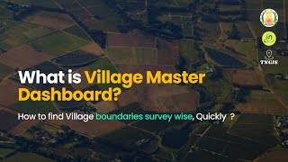 What is Village Master Dashboard  How useful it is  TNGIS  TNeGA [upl. by Prior811]