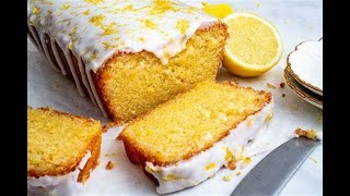 lemon cake recipe easy  fluffy lemon drizzle cake [upl. by Lymann]