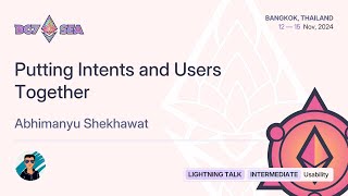 Putting Intents and Users Together [upl. by Notyard]