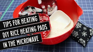 👉🏻 How to heat DIY Rice Heating Pads in the Mircowave [upl. by Kone]