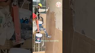 Highrise building demolition of exterior wall tiles [upl. by Onahpets]