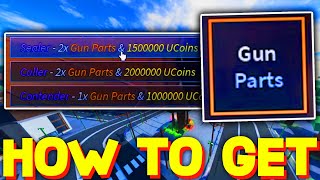 HOW TO GET amp USE GUN PARTS GUN SPEC in AUT A Universal Time ROBLOX [upl. by Ulric]