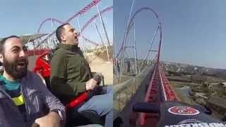 Vialand Nefeskesen Roller Coaster Full Ride Double GoPro Shooting [upl. by Aicinoid]