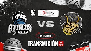 BRONCOS de Caracas VS FRONTINOS del Táchira  EN VIVO  SPB  BALONCESTO PROFESIONAL VENEZOLANO [upl. by Cutlip]