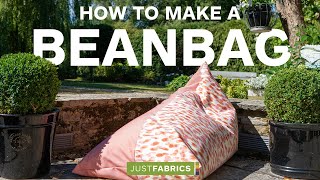 How To Make a Bean Bag  Just Fabrics [upl. by Einyaj]