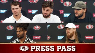 Purdy Pearsall Bosa Warner Kittle on Facing ‘Tough’ Opponent in Chiefs  49ers [upl. by Hanschen97]