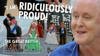 John Lithgow recreates The Crown in biscuit  The Great Stand Up To Cancer Bake Off [upl. by Zerla771]