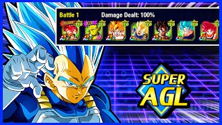 AGL SSBE VEGETA BOSS Casual  DBZ Dokkan Battle Global [upl. by Atilam]