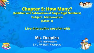 Live Interaction on PMeVIDYAChapter 5 How Many Addition and Subtraction of Single Digit Numbers [upl. by Shult]