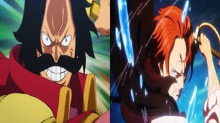 One Piece  Divine Departure Roger vs Shanks Comparison [upl. by Toille]