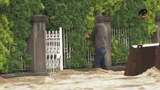 Streets turn into rivers in Glucholazy town amid heavy rain and floods [upl. by Heida303]