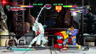 MVC2 WITH TRUF AND SMASHEDYETI8 MARVEL VS CAPCOM GAMBIT CYCLOPS JUGGERNAUT XMEN 97 PICKS [upl. by Eimot]