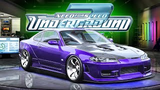 NEED FOR SPEED UNDERGROUND 2  TUNANDO O NOVO NISSAN SILVIA S15 DUBLADO PTBR  MOD [upl. by Pasho]