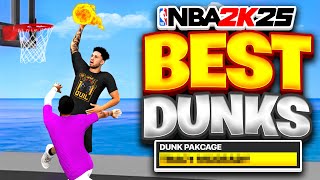 BEST DUNKS amp ANIMATIONS on NBA 2K25 HOW TO GET THE BEST DUNKS FOR EVERY BUILD amp HEIGHT on NBA 2K25 [upl. by Dreda]