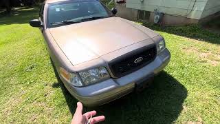 2011 Ford Crown Victoria Police Interceptor P7B  Arizona Beige Metallic Review [upl. by Faustina]