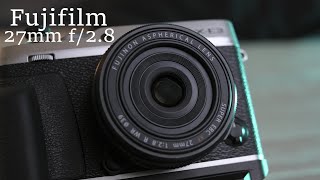 Fujifilm 27mm f28 WR Unboxing [upl. by Kiraa]