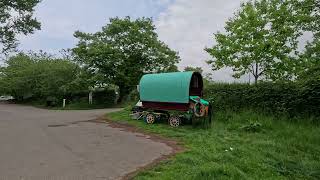 Gypsy caravan and horse boroughbridge north yorkshire [upl. by Rothstein]