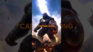 MARVEL X KING KONG 💀 marvelstudios kingkong hybrid midjourney [upl. by Nryhtak]