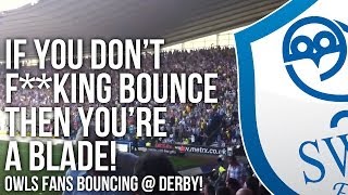 🔵⚪🦉 Sheffield Wednesday fans bouncing at Derby County  DeeJayOne [upl. by Asselim]