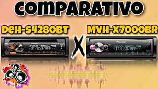 Comparativo Pioneer MVHX7000BR e Pioneer DEHS4280BT [upl. by Anivad528]