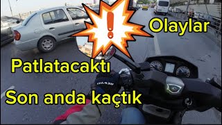 Trafikte motosikletle hayatta kalmak  kymco xtown Ct 250 [upl. by Aniela]