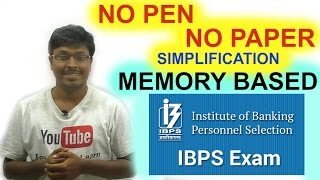 IBPS CLERK PRELIMS 2016  Memory Based [upl. by Retsam]