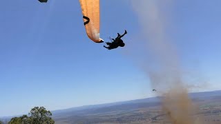 Dust devil sends paraglider flying [upl. by Scopp561]