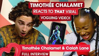 Timothée Chalamet on that voguing video [upl. by Ronnoc]