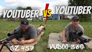 YOUTUBER VERSUS YOUTUBER PRECISION RIMFIRE MATCH CZ AND VUDOO 360 [upl. by Sevik194]