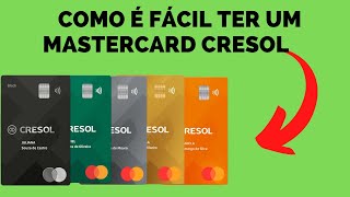 ðŸ’³CARTÃ•ES DE CRÃ‰DITO MASTERCARD CRESOL  ABRE UMA CONTA E TENHA UM MASTERCARD BLACK [upl. by Ennaid]