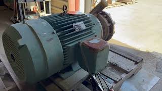 Pump Centrif 50 HP 316 Sst 25 quot In 3quot Out 10quot Impeller Item C743875 [upl. by Yellat]