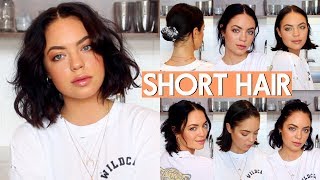 HOW I STYLE MY SHORT HAIR VERY EASY [upl. by Borlow]