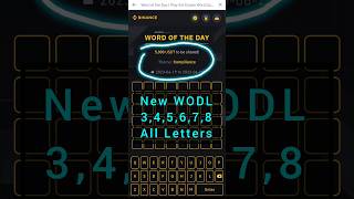 New Crypto WODL Answers Today  Compliance Theme  Binance Word of The Day [upl. by Selestina]