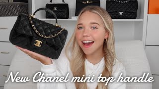 My Thoughts On The NEW CHANEL MINI WITH TOP HANDLE From 21S  The new it bag Worth it [upl. by Saxen]