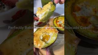 Perfectly Baked Eggs in Creamy Avocado Cups breakfast healthyrecipes healthyfood healthy [upl. by Mehala702]