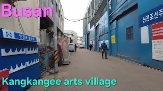 Busan Korea  Kangkangee Arts Village  Mecca of ship repair shops  Yeongdo island [upl. by Viveca]