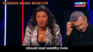 Margarita Simonyan says Russian elites should be wealthy [upl. by Shanda]