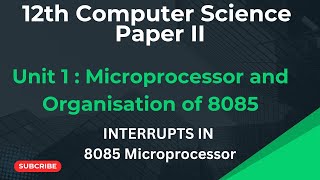 INTERRUPTS IN 808512th CS Paper 2Computer Hardware [upl. by Munafo764]