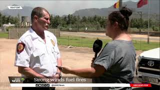 Wildfires Cape Winelands  Bainskloof Pass closed as blaze spreads firefighters battle on [upl. by Latreese]