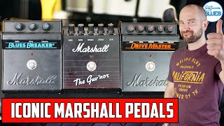 Iconic Marshall Pedals  The Marshall Guvnor vs Blues Breaker vs Drive Master [upl. by Meelas]