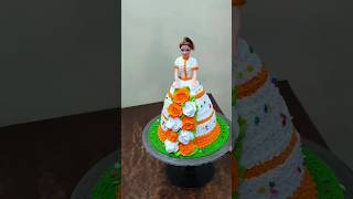 Vanilla flavour Baby Doll Cake Design cake cakedesign youtube trending viralvideo shorts [upl. by Tchao]