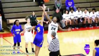 Sports4daGirls  Peoria Richwoods 61quot Forward Camryn Taylor 2019 [upl. by Nylesor]