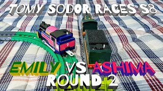 Tomy Sodor Races Emily vs Ashima S8 Round 2 Race 8 [upl. by Leander495]