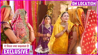 Yeh Rishta Kya Kehlata Hai  Function Mein Bana Ruhi Mazak Manisha Ka Phuta Gussa On Location [upl. by Micheil]