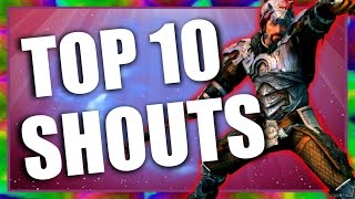 Top 10 Shouts in Skyrim Special Edition [upl. by Aynotahs]