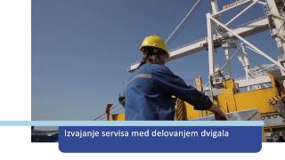 Port of Koper Luka Koper  inovacija Bromma Spreader Tester [upl. by Yeltnarb]