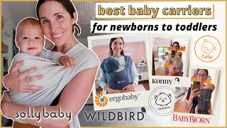 BEST BABY CARRIERS FOR NEWBORNS TO TODDLERS for breastfeeding moms  REVIEW Ergobaby Solly Baby [upl. by Enairb]