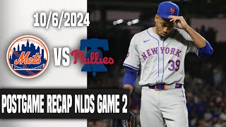 Mets Fan Reaction NLDS Game 2  NYM6 PHI7 MISSED OPPURTUNITY WIN AT HOME NOW [upl. by Ahseenat595]